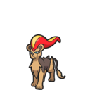 Icono de Pyroar hembra en Pokémon Escarlata y Púrpura