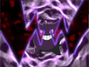 Gengar usando tinieblas.