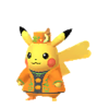 Pikachu con disfraz de Halloween