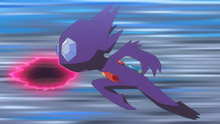 Sableye de Ult usando golpe mordaza.