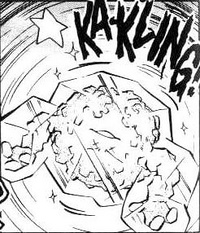 ...congelando a su rival.