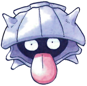 Shellder en Pokémon Rojo y Verde.