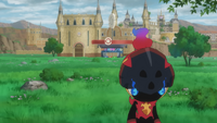 Centro Pokémon en el Área 1 del sur en la región de Paldea.