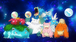 Slowbronita (izquierda) en la explicación de Gurkinn/Cornelio (anime)