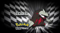 Excadrill en el segmento "¿Quién es ese Pokémon?/¿Cuál es este Pokémon?".