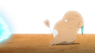 Rowlet usando Danza pluma.