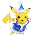 Artwork Pikachu Festivo (Azul) UNITE.png