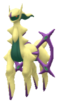 Imagen de Arceus variocolor en Pokémon Escarlata y Pokémon Púrpura