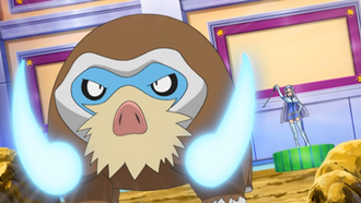 Mamoswine usando colmillo hielo.