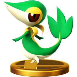 Trofeo de Snivy en SSB4 para Wii U.