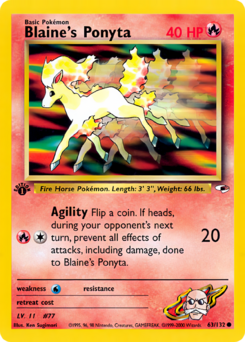 Carta de Blaine's Ponyta