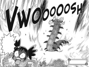 Un Centiskorch usando Infierno en el MP23.