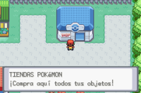 Tienda Pokémon en Pokémon Rojo Fuego y Verde Hoja.