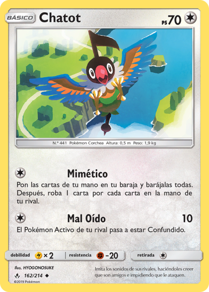 Archivo:Chatot (Vínculos Indestructibles TCG).png