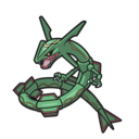 Icono de Rayquaza en Pokémon Diamante Brillante y Perla Reluciente