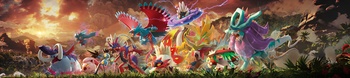 Ilustración de los Pokémon Paradoja del pasado