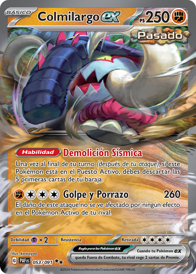 Colmilargo ex (Destinos de Paldea TCG) WikiDex, la enciclopedia Pokémon