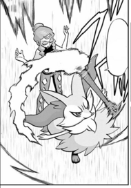 Braixen de Malva usando zona mágica.