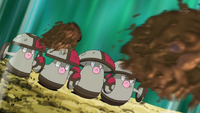 Amoonguss usando bomba lodo.