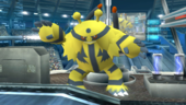 Electivire en el escenario Estadio Pokémon 2 en SSB4 para Wii U.