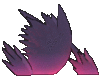 Imagen posterior de Mega-Gengar en Pokémon X, Pokémon Y, Pokémon Rubí Omega, Pokémon Zafiro Alfa, Pokémon Sol, Pokémon Luna, Pokémon Ultrasol y Pokémon Ultraluna