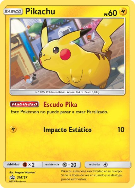 Archivo:Pikachu (SM Promo 157 TCG).png