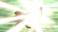Lucario usando palmeo.