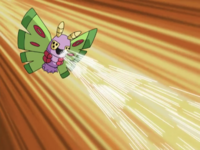 Dustox de Jessie usando piquete venenoso/picotazo veneno.