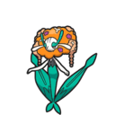 Icono de Florges flor naranja en Pokémon Escarlata y Púrpura