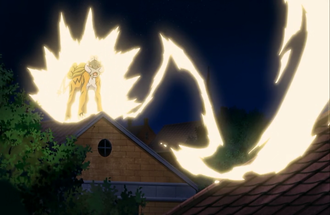 Raikou usando rayo.