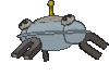 Imagen posterior de Magnezone en Pokémon X, Pokémon Y, Pokémon Rubí Omega, Pokémon Zafiro Alfa, Pokémon Sol, Pokémon Luna, Pokémon Ultrasol y Pokémon Ultraluna