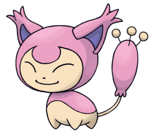 Skitty en Pokémon Mundo misterioso: Equipo de rescate rojo y Equipo de rescate azul.