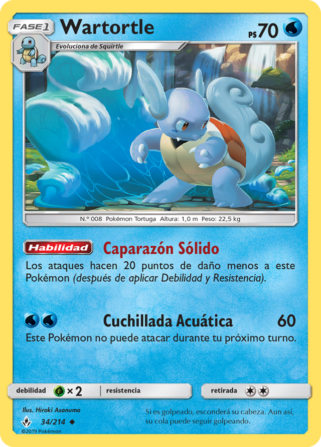 Wartortle (Vínculos Indestructibles TCG) - WikiDex, la