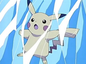 Pikachu de Ash congelado.