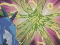Gyarados usando dragoaliento.