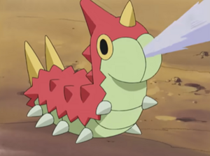 Wurmple de May usando disparo demora.