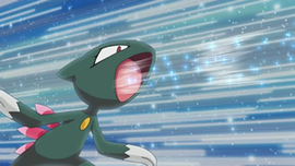 Sneasel usando viento hielo.