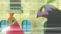 Hawlucha usando golpe kárate.