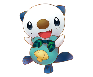 Oshawott en Pokémon Mundo megamisterioso.