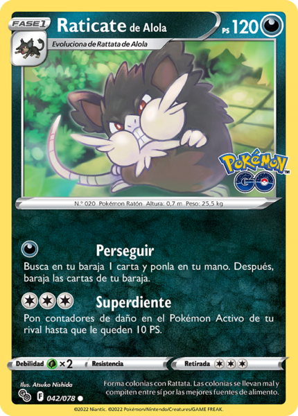 Archivo:Raticate de Alola (Pokémon GO TCG).png