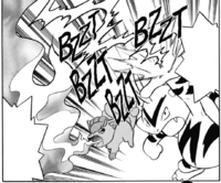 Electabuzz de teniente Surge/Electabuzz de lt. Surge usando impactrueno.
