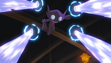 Sableye de Ult usando joya de luz.