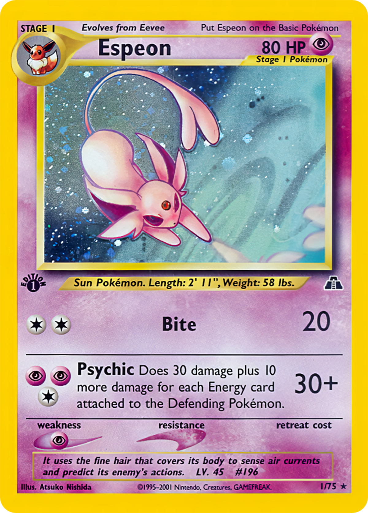 Espeon (Neo Discovery 1 TCG) - WikiDex, la enciclopedia Pokémon