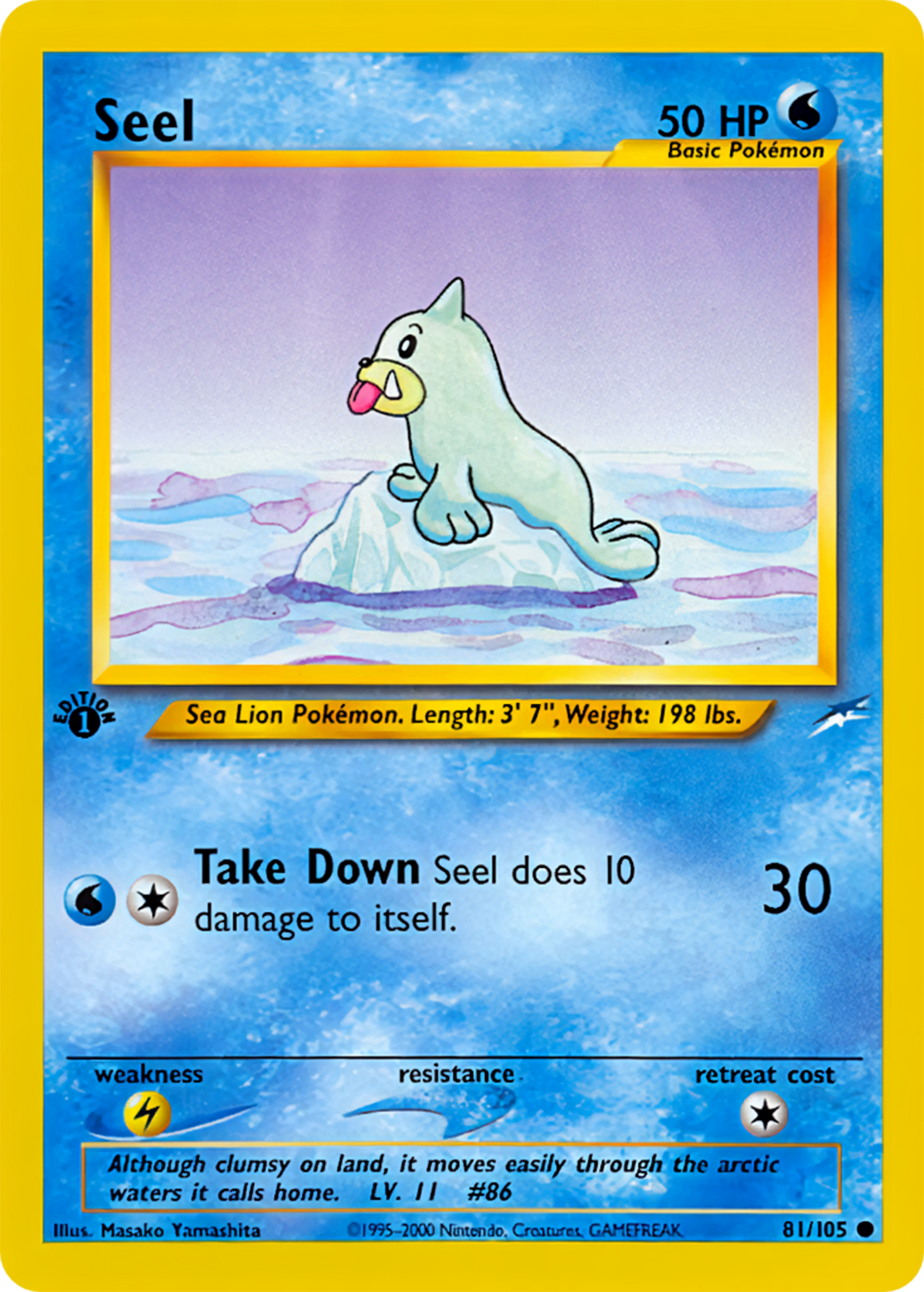 Seel (Neo Destiny TCG) - WikiDex, la enciclopedia Pokémon