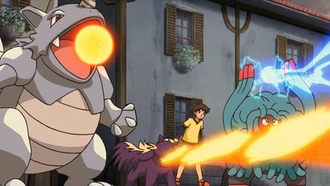 Rhydon usando hiperrayo.