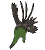 Imagen posterior de Hydreigon variocolor en Pokémon X, Pokémon Y, Pokémon Rubí Omega, Pokémon Zafiro Alfa, Pokémon Sol, Pokémon Luna, Pokémon Ultrasol y Pokémon Ultraluna