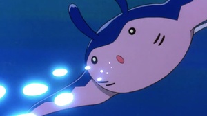 Mantine usando rayo burbuja.