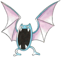Golbat en Pokémon Rojo y Verde.