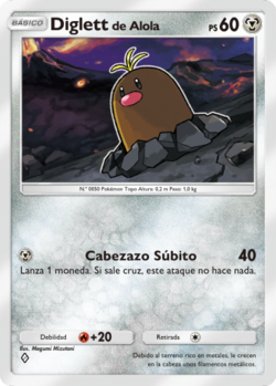 Carta de Diglett de Alola