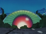 Centro Pokémon de Ciudad Verde en el anime.